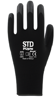 STD Pupro ELDİVEN SİYAH NO:8