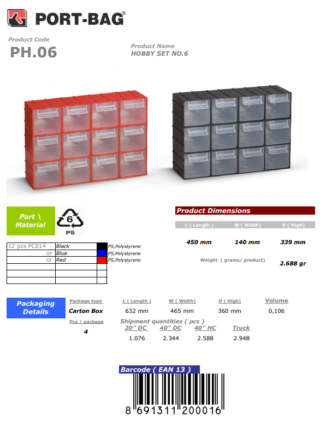 6 NO HOBBY SET PORT-BAĞ PH.06 SİYAH