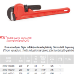 14" AĞIR TİP BORU ANAHTARI İZELTAŞ
