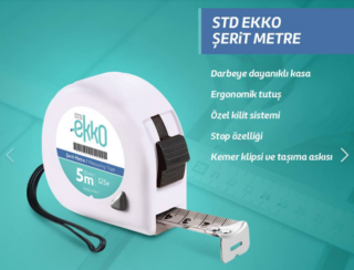 EKKO ŞERİT METRE 5M*19 MM (STD)