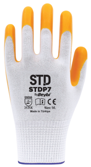 STD P7 PLY NİTRİL ELDİVEN SARI NO:9