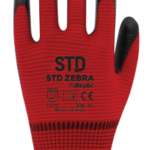 STD ZEBRA NİTRİL KIRMIZI ELDİVEN NO:9