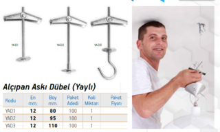 MA-DE 12*95 ALÇIPAN ASKI DÜBELİ YAYLI