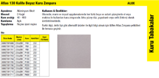 120 NO KURU ZIMPARA 230x280 mm (130) ATLAS
