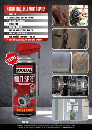 SOUDAL 400ML MULTISPRAY GENIUS TR-E-D