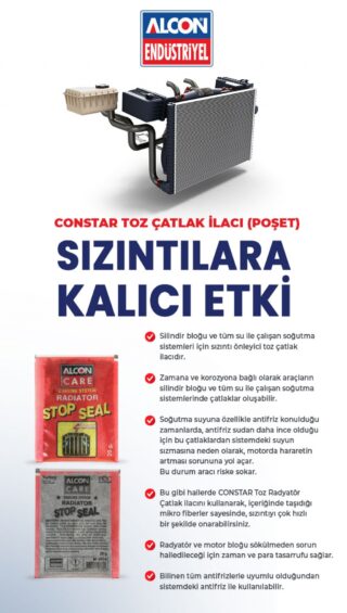 ALCON CONSTAR TOZ RADYATÖR ÇATLAK İLACI 20 Gr.