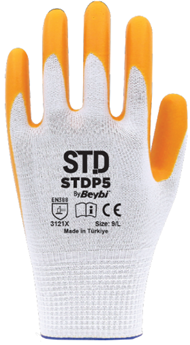 STD P5 PLY NİTRİL ELDİVEN SARI NO:9