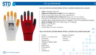STD HELİX NP05 POLYESTER ELD.KIRM.SİYAH NO:10