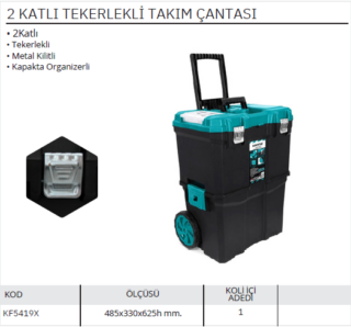 EUROSTAR METAL KİLİTLİ 2 KATLI TEKERLEKLİ TAKIM Ç