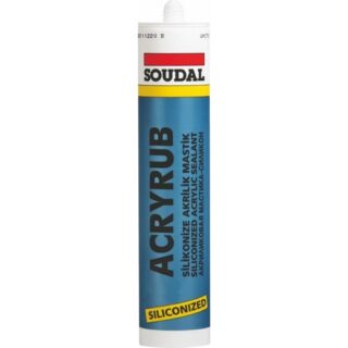 SOUDAL 500 GR ACRYRUB SİLİKONİZE MASTİK ANTRASİT